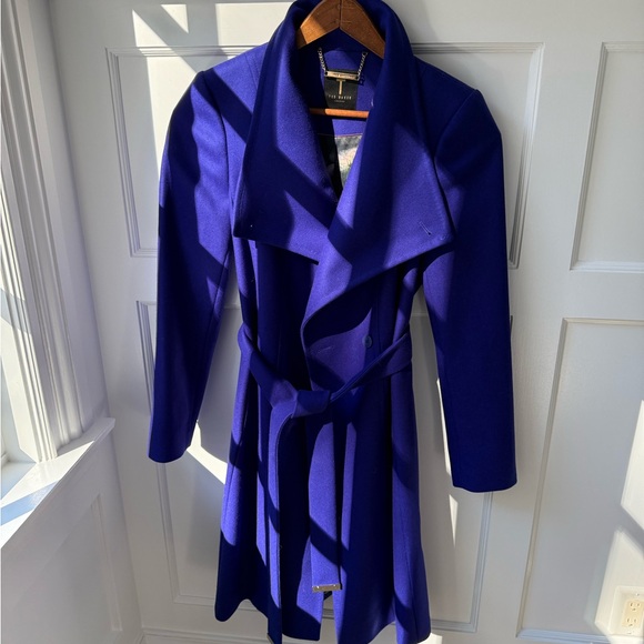 Ted Baker Royal Blue Trench Coat - Picture 1 of 7